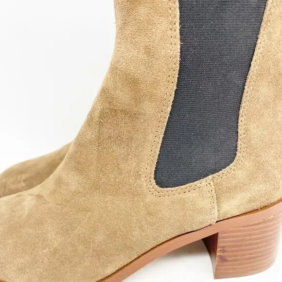 Steve Madden Women's Rhiannon Chelsea Boot Cognac Suede Size 10M - Picture 12 of 15